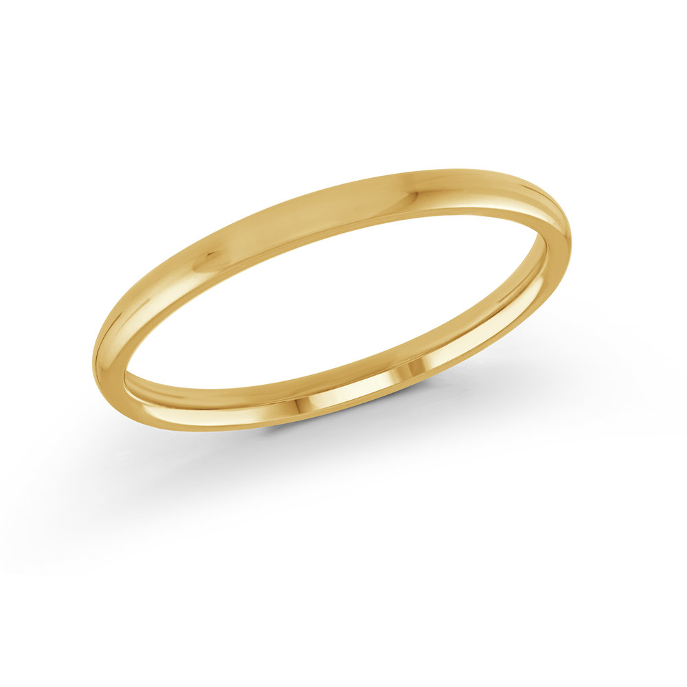 Yellow Gold Men's Ring Size 2mm (J-217-02YG)