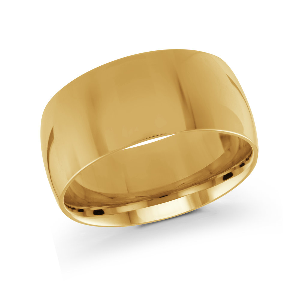 Yellow Gold Men's Ring Size 10mm (J-217-10YG)