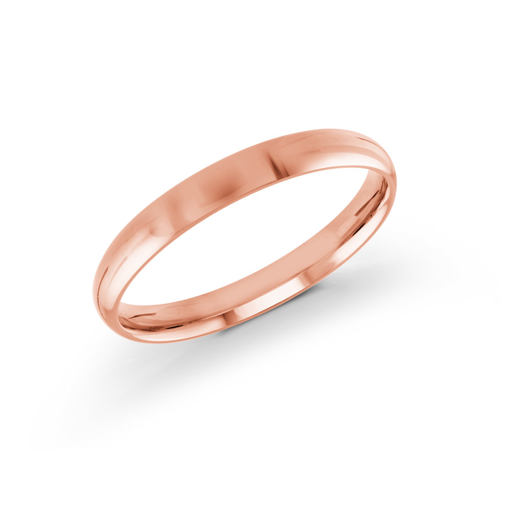 Pink Gold Men's Ring Size 3mm (J-100-03PG)