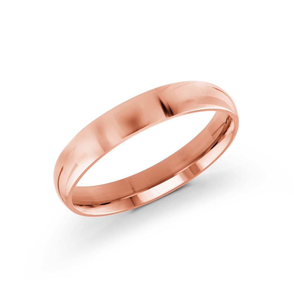 Pink Gold Men's Ring Size 4mm (J-100-04PG)