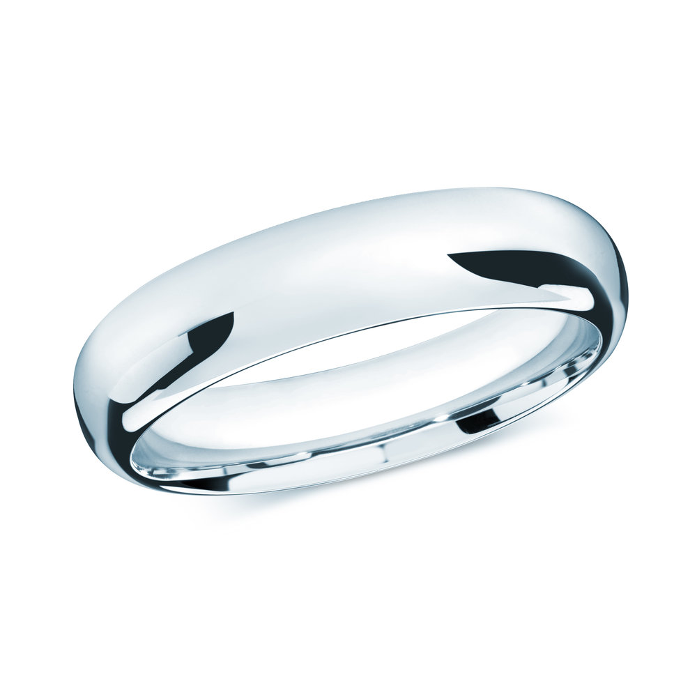 White Gold Men's Ring Size 6mm (J-207-06WG)