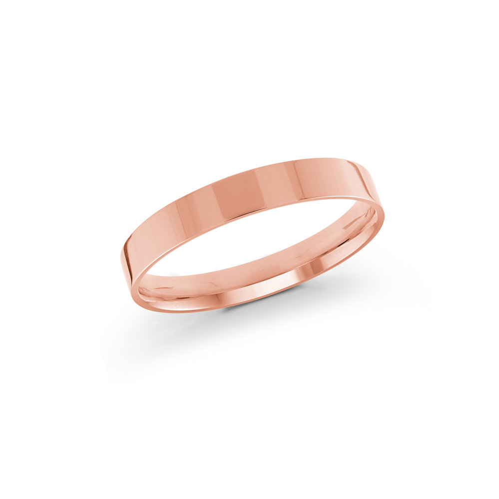Pink Gold Men's Ring Size 3mm (J-213-03PG)
