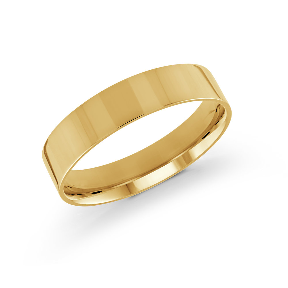 Yellow Gold Men's Ring Size 5mm (J-213-05YG)