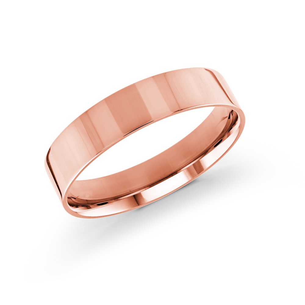 Pink Gold Men's Ring Size 5mm (J-213-05PG)