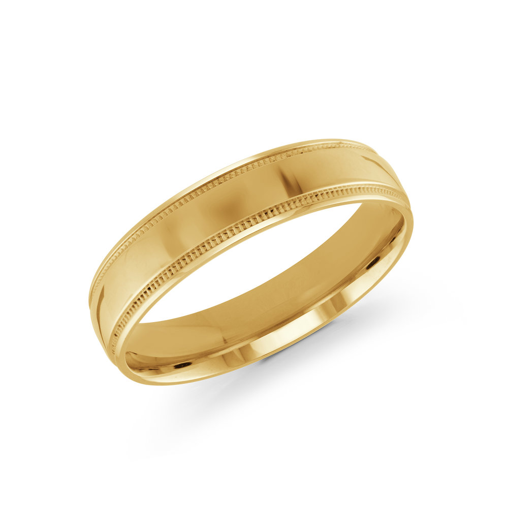 Yellow Gold Men's Ring Size 5mm (J-209-05YG)
