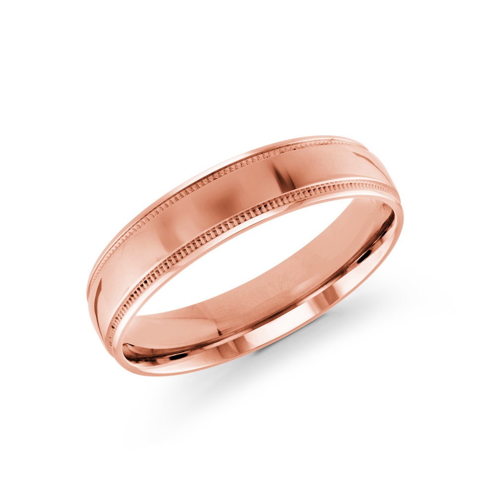 Pink Gold Men's Ring Size 5mm (J-209-05PG)